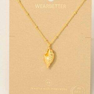 18K GOLD CONCH SHELL NECKLACE